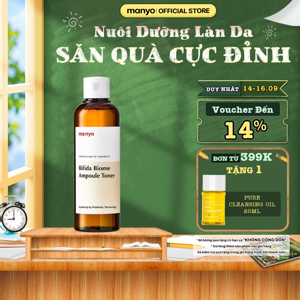 [Best-Selling] Nước hoa hồng cấp ẩm cân bằng da manyo Bifida Biome Ampoule Toner 210ml/400ml