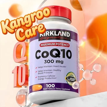 【Nhập khẩu từ Mỹ】Viên uống hỗ trợ tim mạch Kirkland Signature CoQ10 300 mg 100 viên