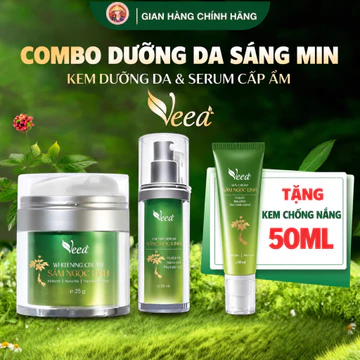 Combo Serum Sâm Ngọc Linh Calyma + Kem Dưỡng Da Sâm Ngọc Linh - Tặng Kem Chống Nắng | Dân Bùi Xứ Nẫu