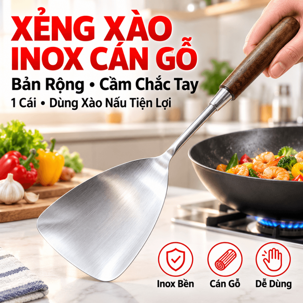 Muôi rang cơm cao cấp - Thìa xào nấu đa năng món quà ý nghĩa cho người yêu nội trợ.