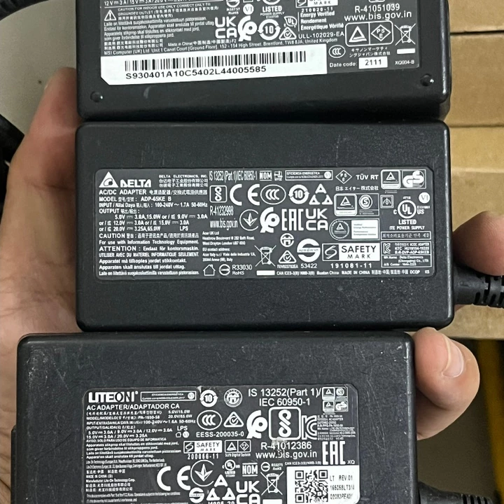 Bán sạc laptop acer 65w TYPE C - USB C , Chicony / Datel / Liteon , hàng cũ zin bóc máy chính hãng