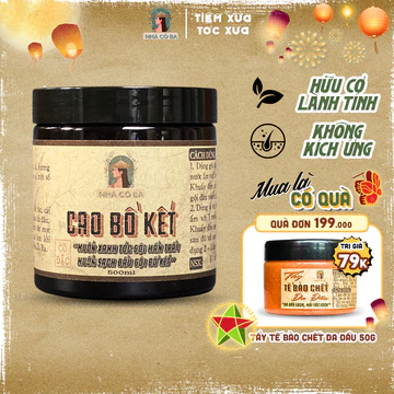 Dầu Gội Bồ Kết Cao Ủ Bồ Kết Cô Đặc thảo mộc Nhà cô ba tóc mềm mượt kích thích mọc tóc kiềm dầu