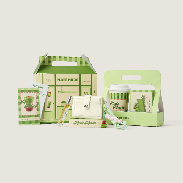Set Quà Tặng Matcha Shop MATE MADE Ví Kèm Charm, Nước Hoa, Hộp Quà (Tặng Bạn Thân, Bạn Gái)