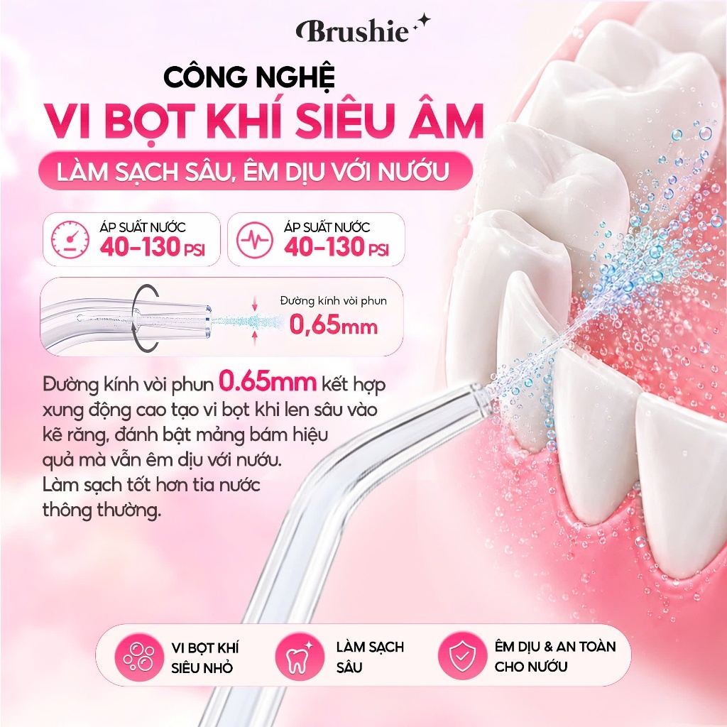 [ShopeeVIP] Tăm Nước Brushie Ultra Clean 16 Chế Độ Làm Sạch, Flossie Gấp Gọn Du Lịch, SVIP | BigBuy360 - bigbuy360.vn
