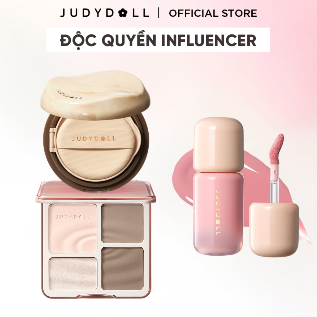 Combo 6 món JUDYDOLL Contour, Blush Lotion, Trà, Eyeliner | Shopee Việt Nam