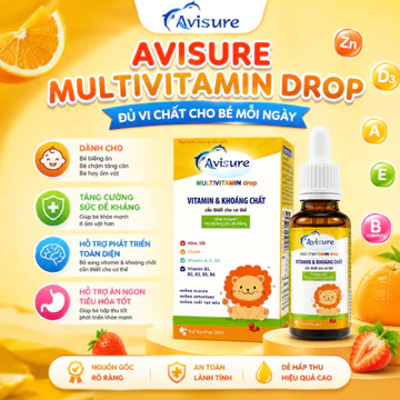 (30ml ) (Quà tặng hấp dẫn + Có tem tích điểm ) - Avisure Multivitamin drop bổ sung vitamin tổng hợp cho trẻ.