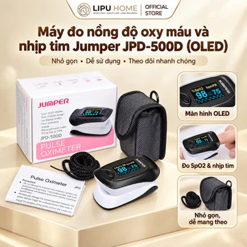 Máy đo nồng độ oxy máu và nhịp tim Jumper JPD-500D (OLED) - Chính hãng