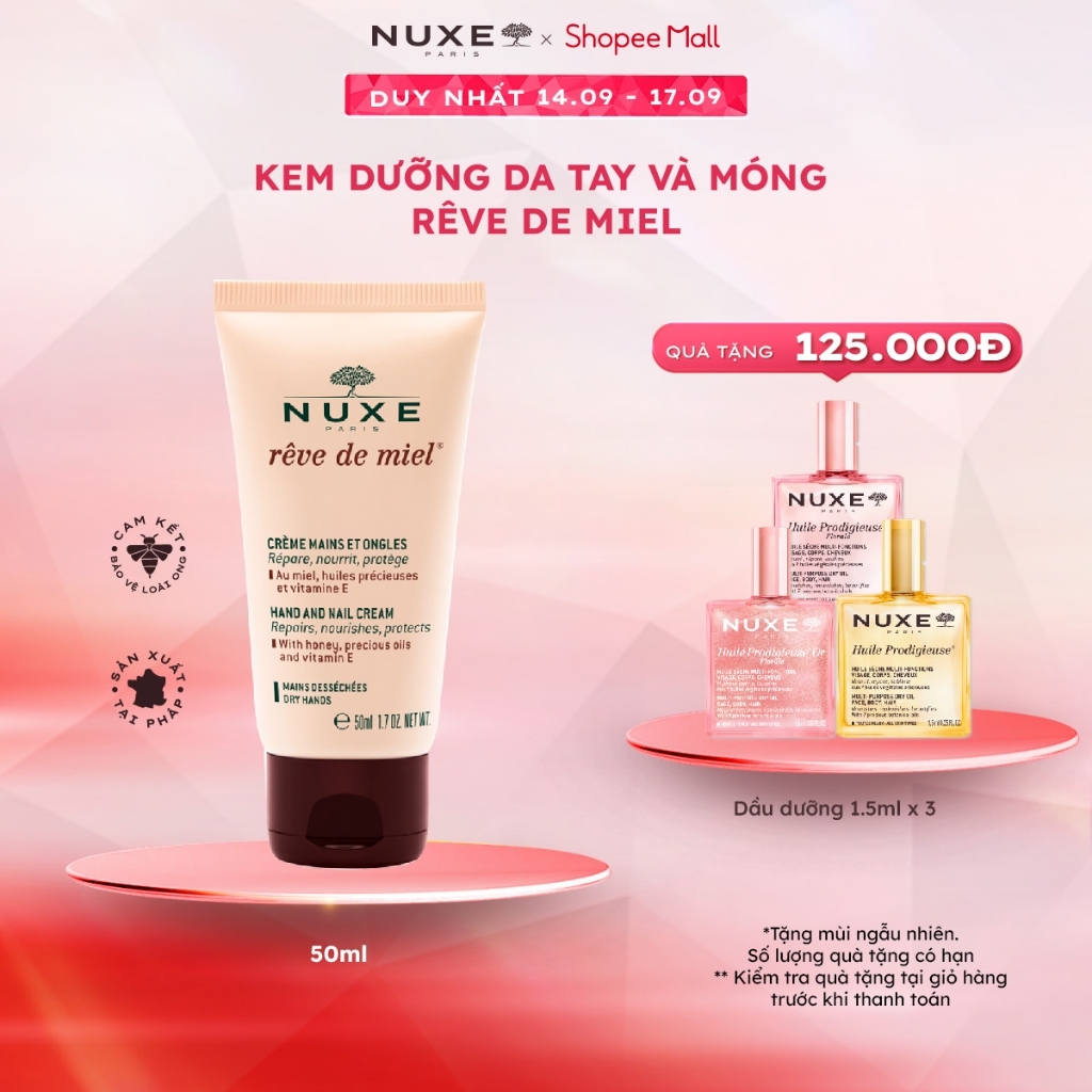Kem dưỡng da tay và móng Nuxe Rêve de Miel® 50ml