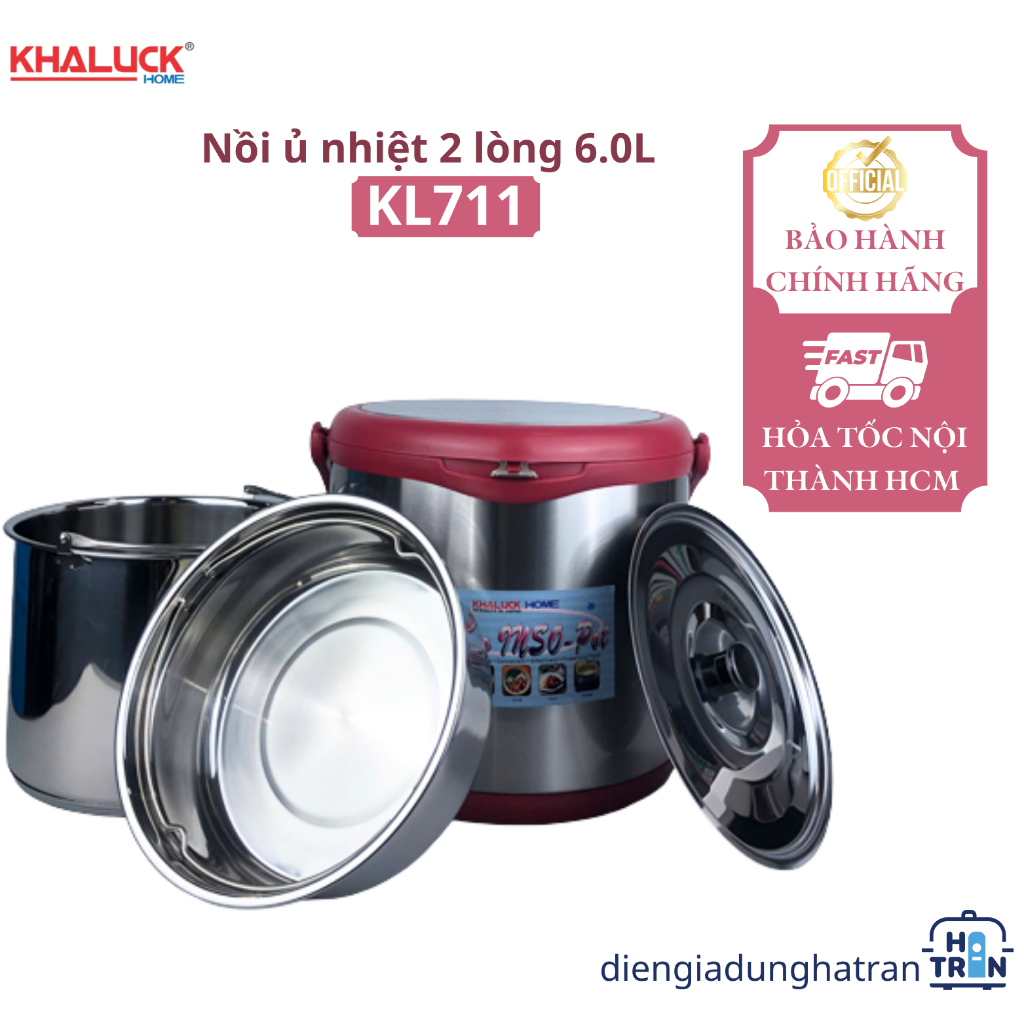 Nồi ủ nhiệt đa năng 6.0L Khaluckhome KL711