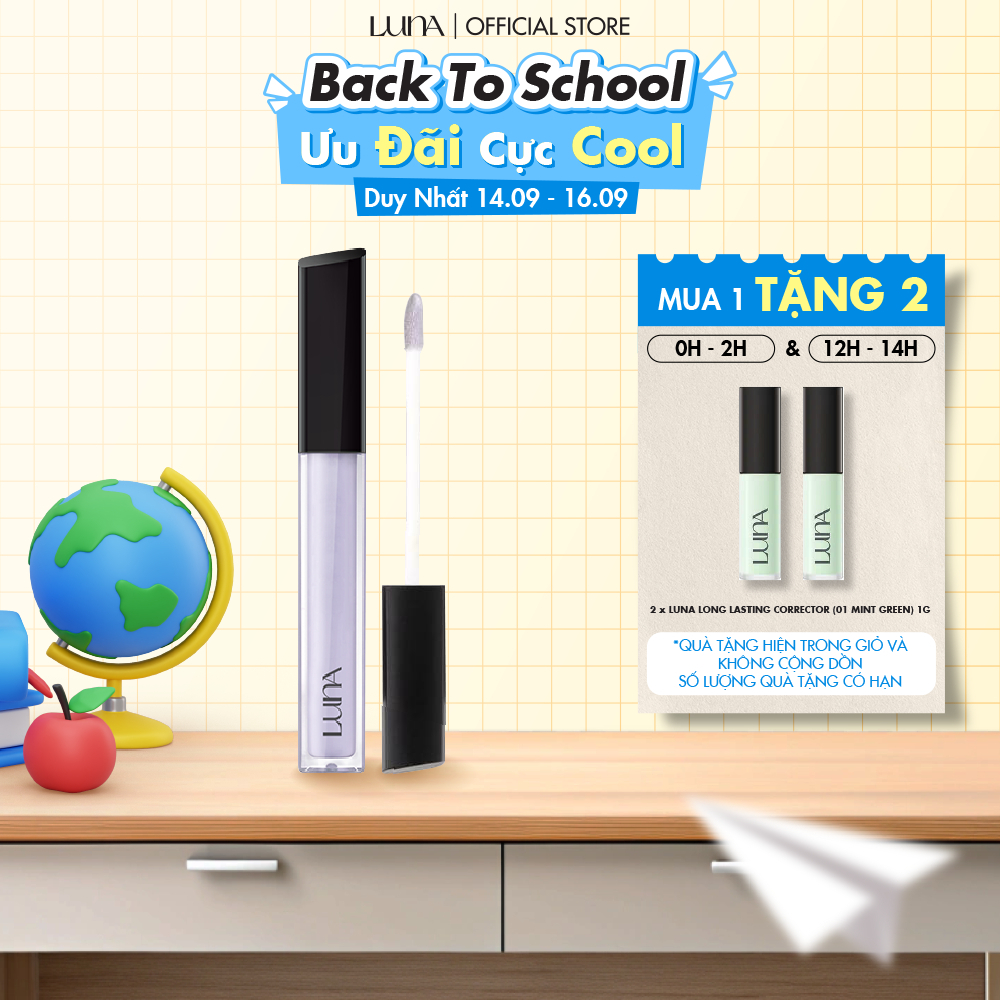 Kem che khuyết điểm Luna LongLasting Corrector hiệu chỉnh làn da thâm quầng, mụn đỏ 7.5g