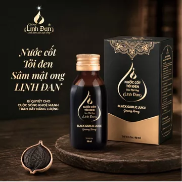 Cốt Dung Tích 90ml Tỏi Đen Sâm Mật Ong Linh Đan - Hỗ Trợ Ổn Định Huyết Áp, Tăng Đề Kháng, Vị Ngọt Thanh Không Mùi Tỏi