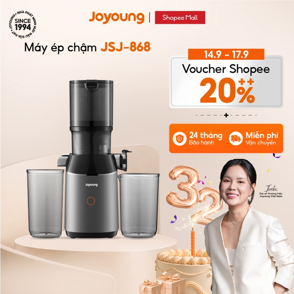 Máy ép chậm Joyoung JSJ-868 | Dung tích 1L | Công suất 200W