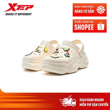 XTEP Giày sandal Dép bít mũi Xtep Clogs mùa hè ,dép quai hậu nữ,dép sandal nữ ,Dép xăng đan,dép thể thao