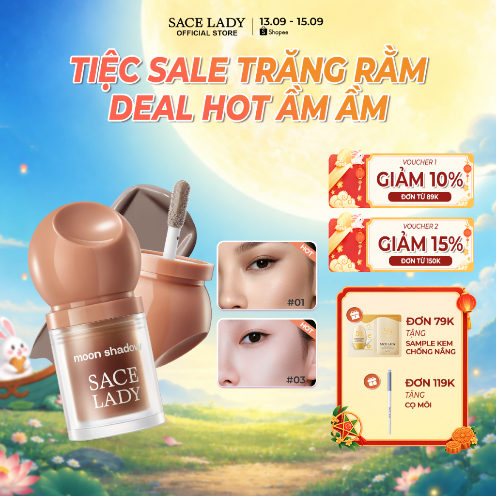Kem Tạo Khối Chất Lỏng  SACE LADY chống thấm nước lâu trôi có sắc tố cao Tạo khối Scudot 3,8g