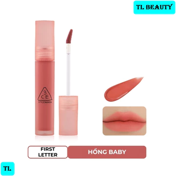 3CE Blur Water Tint #First Letter - Son Kem Lì 3CE Hàn Quốc Màu #Hồng Baby – 4.6g