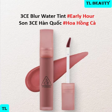 3CE Blur Water Tint #Early Hour – Son kem lì 3CE Hàn Quốc Màu #Hồng cà (Hồng Tím Lạnh) Hàn Quốc