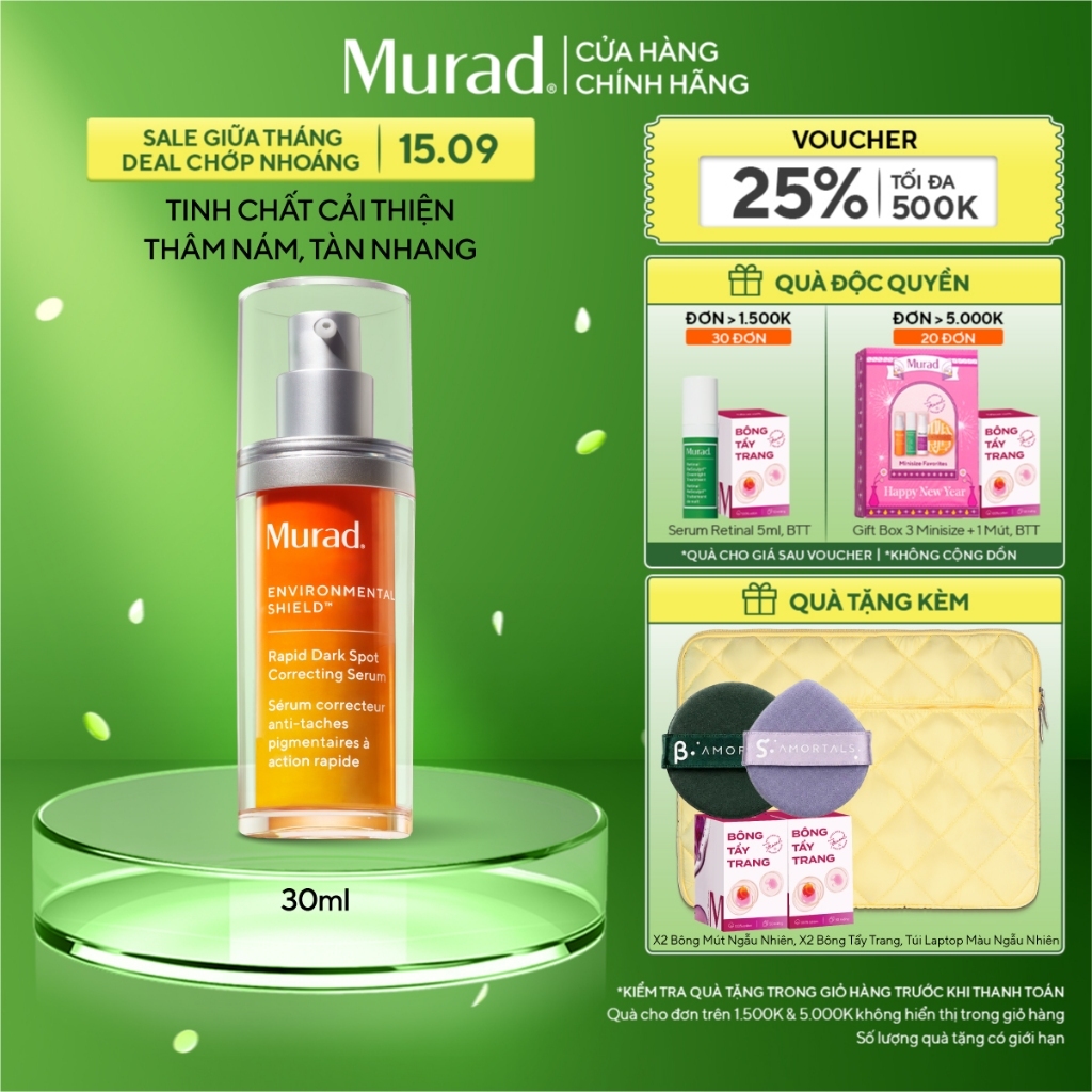 Tinh chất hỗ trợ làm mờ vết nám Murad Rapid Dark Spot Correcting Serum 30ml