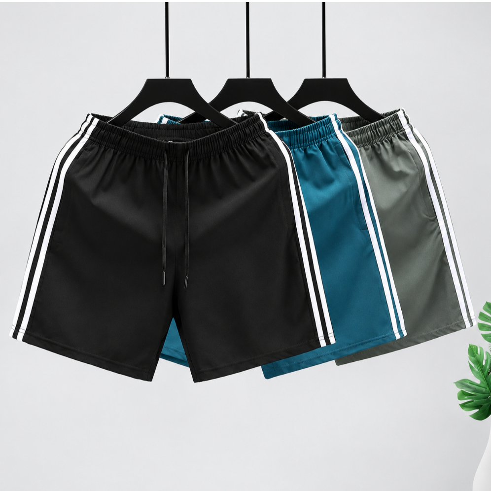 Quần đùi nam thể thao, quần short nam chất liệu gió giãn cao cấp thích hợp mặc nhà, chạy bộ, tập thể thao