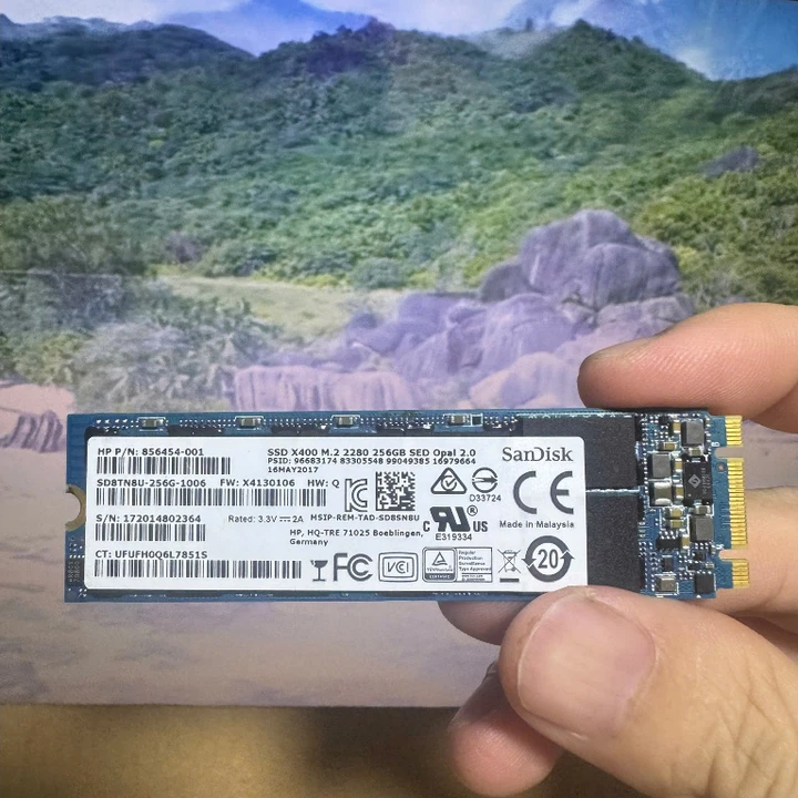 Ổ cứng laptop 256GB SSD M.2 2280 Sandisk X400 - Nâng cấp dung lượng laptop nhanh, gọn, tiết kiệm