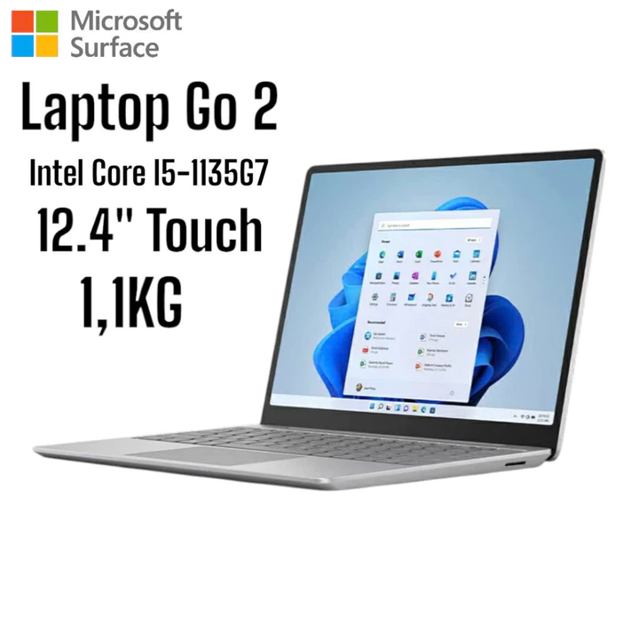 Microsoft Surface Laptop Go 2 12.4'' Intel Core i5-1135G7 ( gen 11) , Nhập Khẩu Mỹ SSD 128GB-256GB