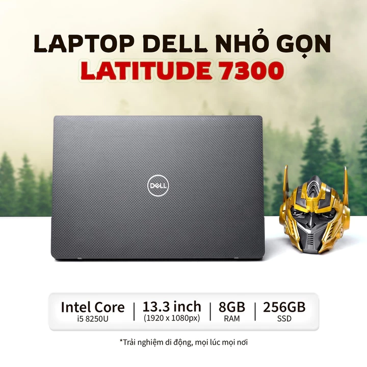 Laptop Dell Latitude 7300 I5-8250U/ 8GB/ SSD 256GB/ Màn 13.3 inch FHD Đã qua sử dụng hình thức 95%