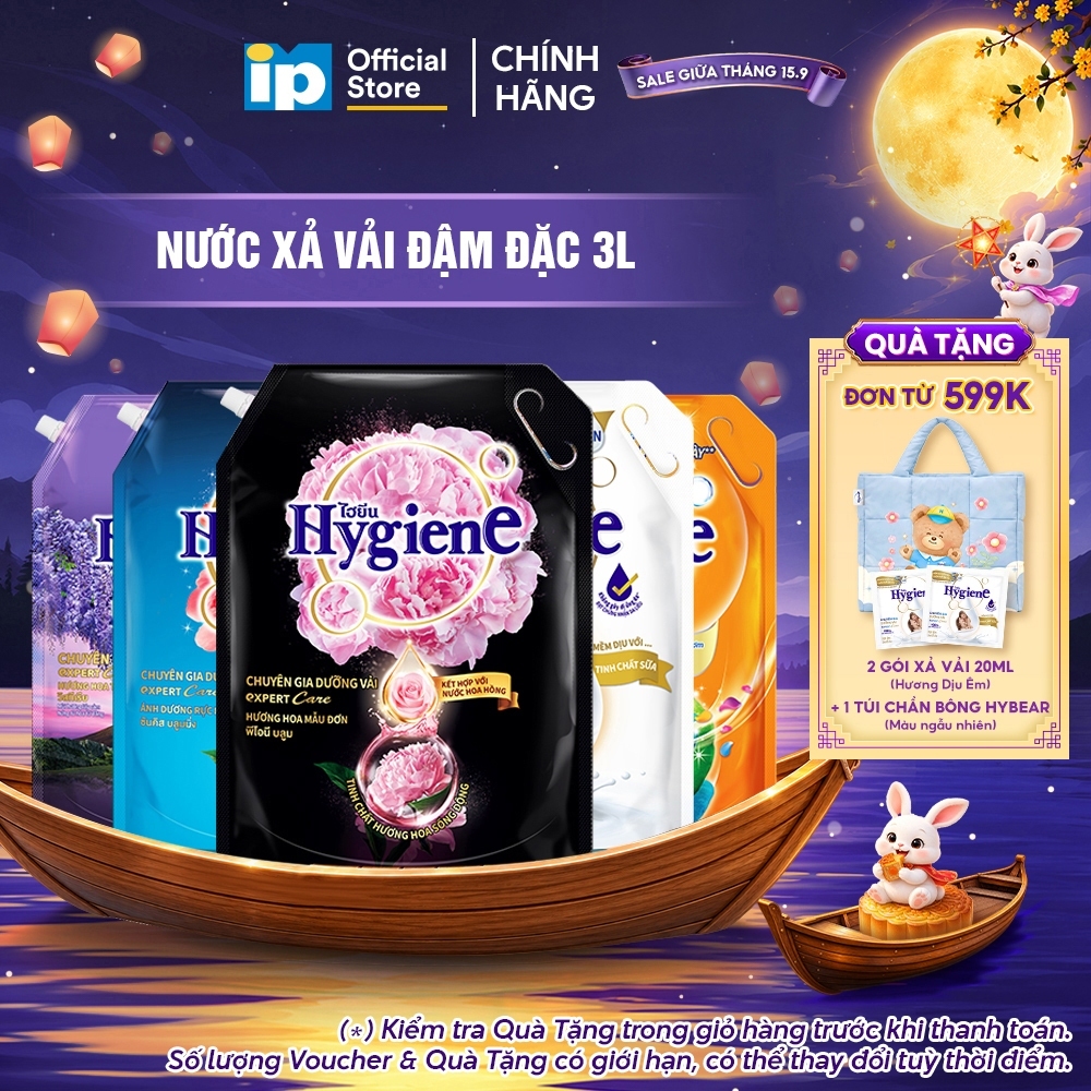 Nước Xả Vải Đậm Đặc Hygiene 3L