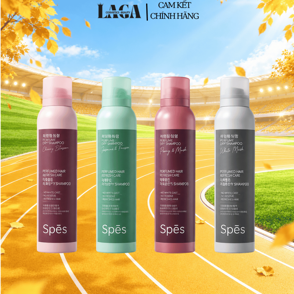 Dầu gội khô SPES dạng xịt 3 tầng hương dưỡng tóc tạo phồng cấp tốc hút dầu không bết dính