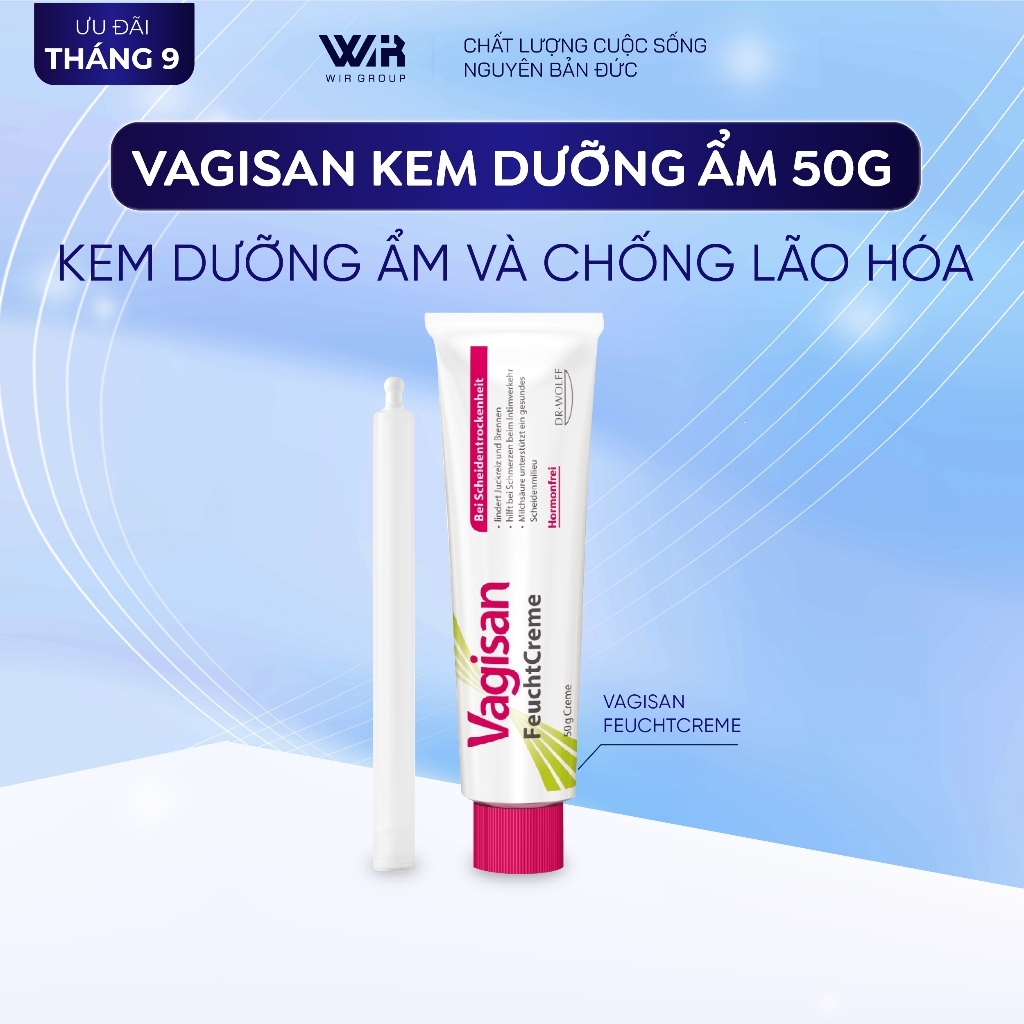 Kem dưỡng ẩm Vagisan FeuchtCreme làm mềm và chống lão hóa vùng kín | Wir Group