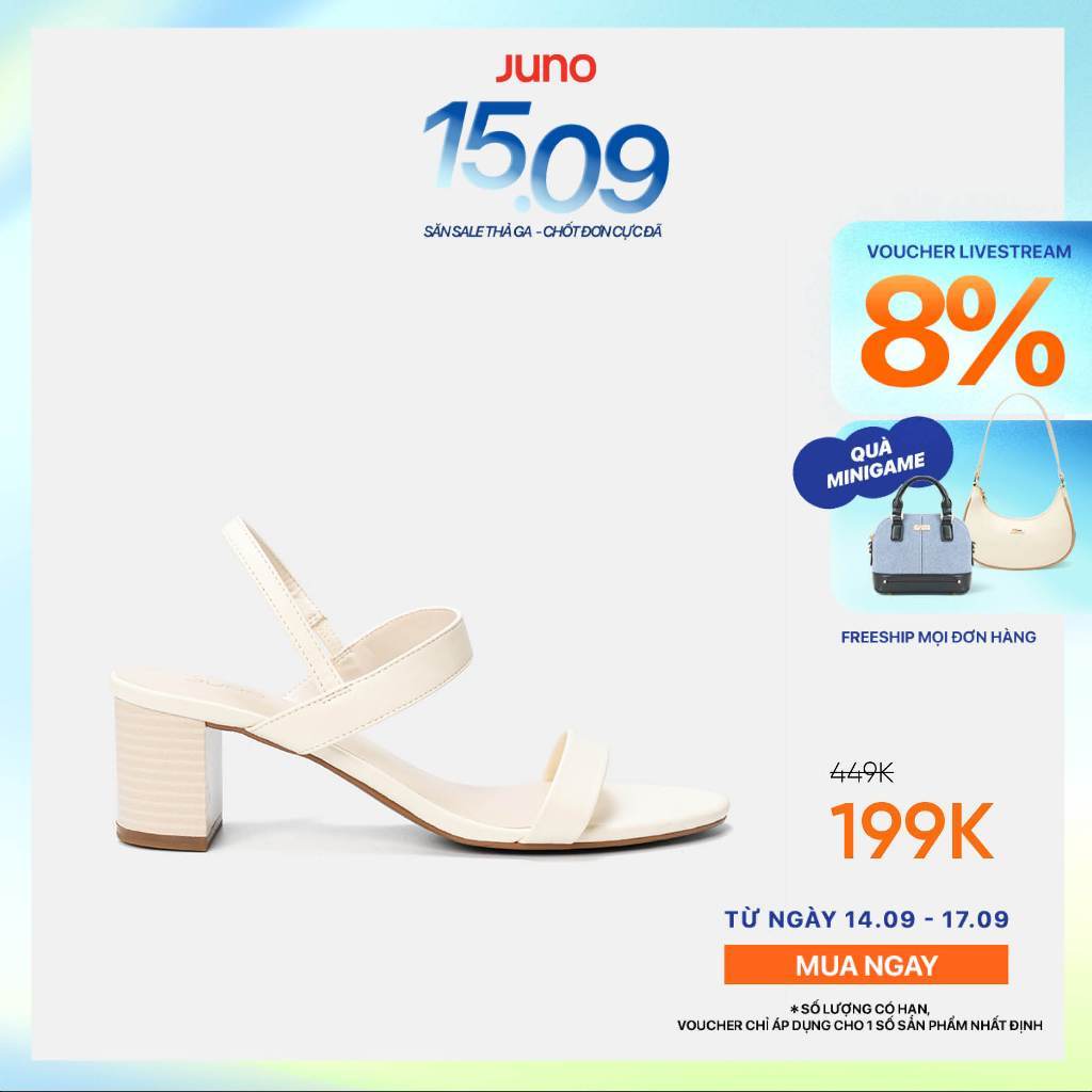Giày Sandal Nữ 5cm Thời Trang JUNO Gót Vuông Basic SD05127