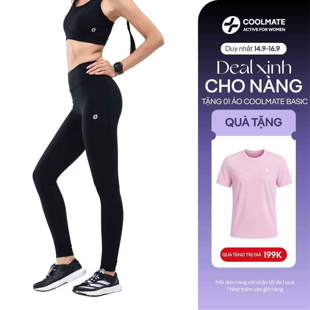[MUA QUẦN TẶNG ÁO] Quần legging nữ thể thao Coolflex Everyday Active co giãn, mềm mại- Coolmate Active For Women