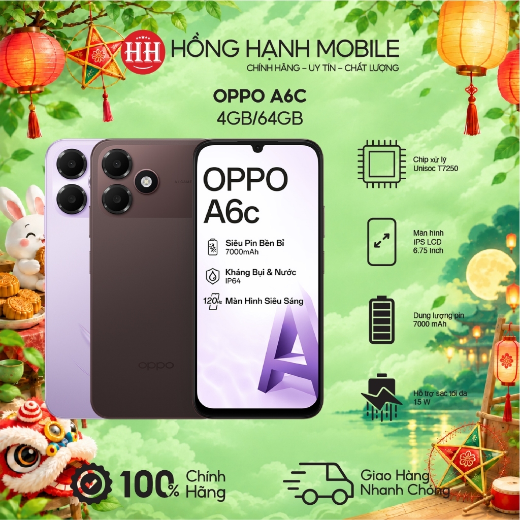 Điện Thoại Oppo A6c 4GB/64GB - Hàng Chính Hãng