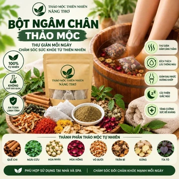 Gói muối ngâm chân thảo dược 💥 HÀNG LOẠI 1 💥 Thảo mộc ngâm chân giúp thư giãn tinh thần