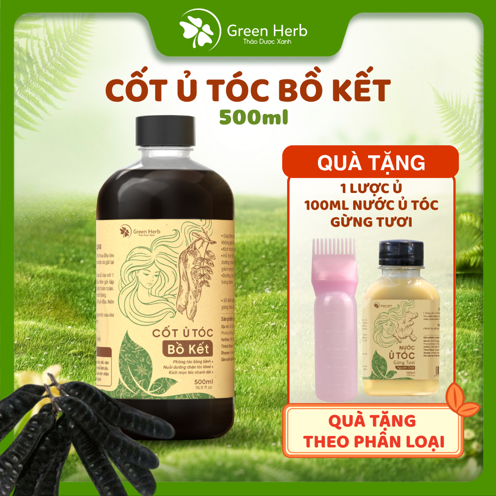 (Xuất hoá đơn) Nước Cốt Bồ Kết 500ml - Tóc Bồng Bềnh, Giảm Dầu, Giảm Rụng, Sợi Tóc Chắc Khoẻ