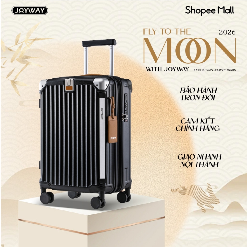 [BEST SELLER] Vali JoyWay Doanh Nhân TR014 Size 20/24/28, Khóa Số TSA, Dây Kéo YKK, Bảo Hành Trọn Đời
