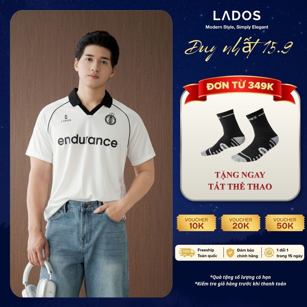 Áo Polo Football Endurance Jersey LADOS - 9282 Vải Thun Thoáng Mát, Co Giãn Thoải Mái Phù Hợp Tập Luyện Thể Thao