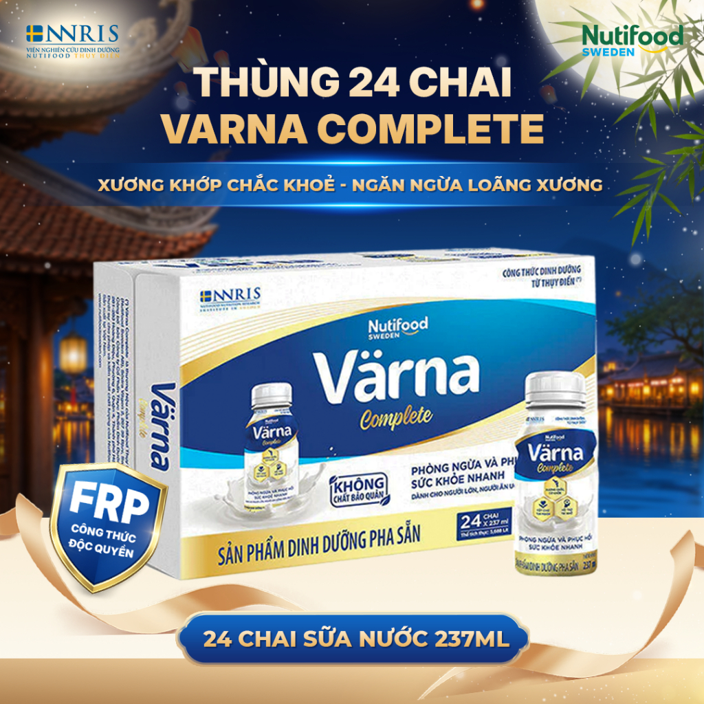 SỮA NƯỚC VARNA COMPLETE GIÚP XƯƠNG KHỚP CHẮC KHỎE, NGĂN NGỪA LOÃNG XƯƠNG, GIÚP PHỤC HỒI SỨC KHỎE  237ML