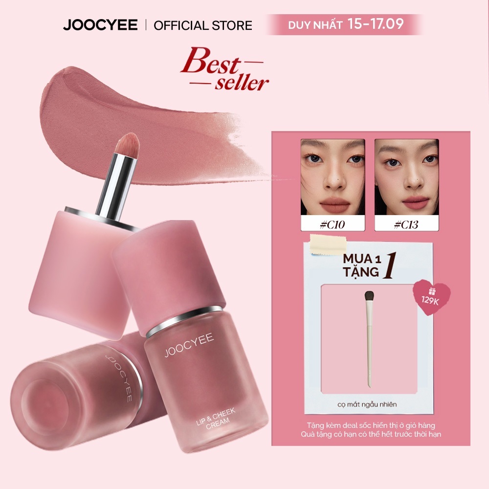 Kem má hồng & son đa năng JOOCYEE Multi Purpose Lip & Cheek Cream tự nhiên dễ tán lâu trôi 4.5g
