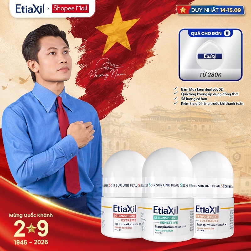 Lăn Khử Mùi Và Ngăn Mồ Hôi Dòng Chuyên Sâu Etiaxil 15ml