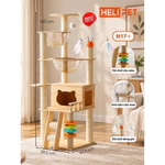 Nhà Gỗ Cattree Nhà cây cho mèo leo trèo cào móng HELIPET Đa dạng thiết kế Dễ dàng lắp đặt — ảnh 3