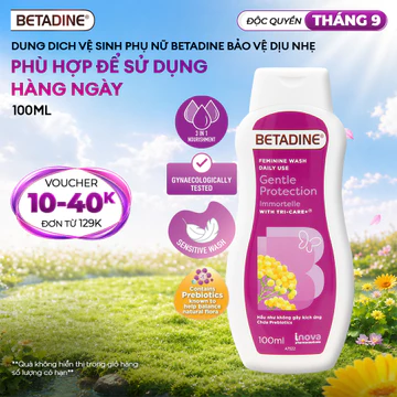 Dung dich vệ sinh phụ nữ Betadine Bảo Vệ Dịu Nhẹ