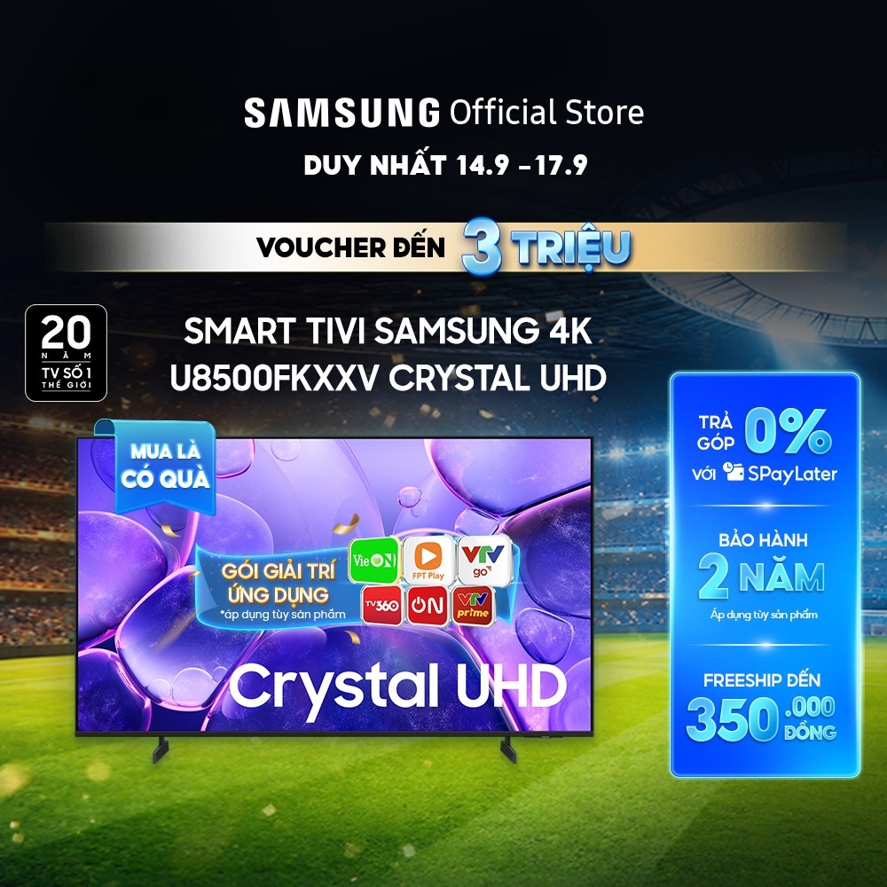 Smart Tivi Samsung UHD U8500FKXXV 2025 - Miễn phí lắp đặt