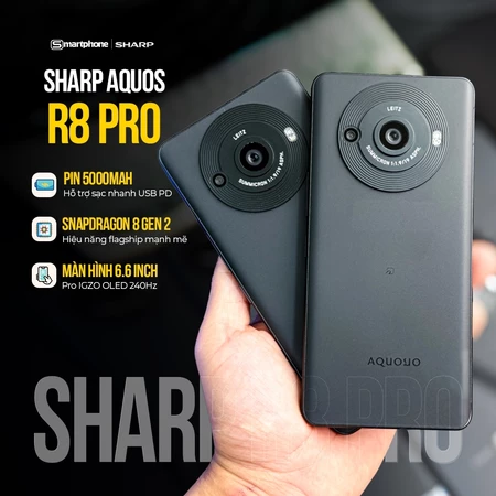 Điện Thoại Sharp Aquos R8 Pro (12GB/256GB) Màn hình 120Hz Like New 99% - Bảo Hành 6 Tháng 1 Đổi 1