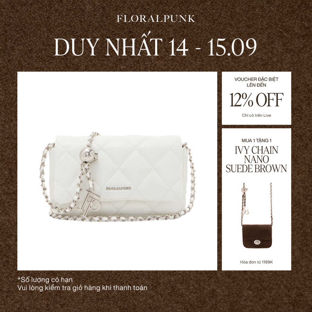 Túi xách Floralpunk Ivy Chain Bag - White