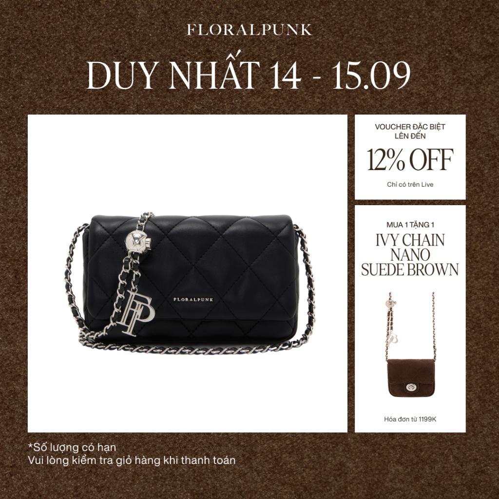 Túi xách Floralpunk Ivy Chain Bag - Black