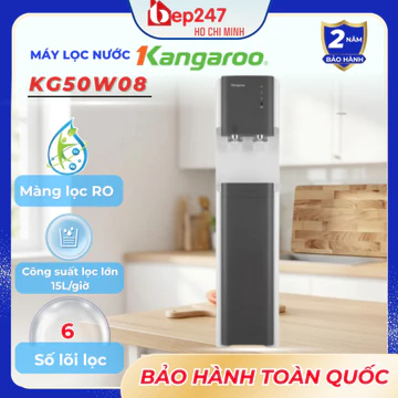 Máy lọc nước Kangaroo KG50W08 nóng lạnh, hệ thống lọc 5 lõi