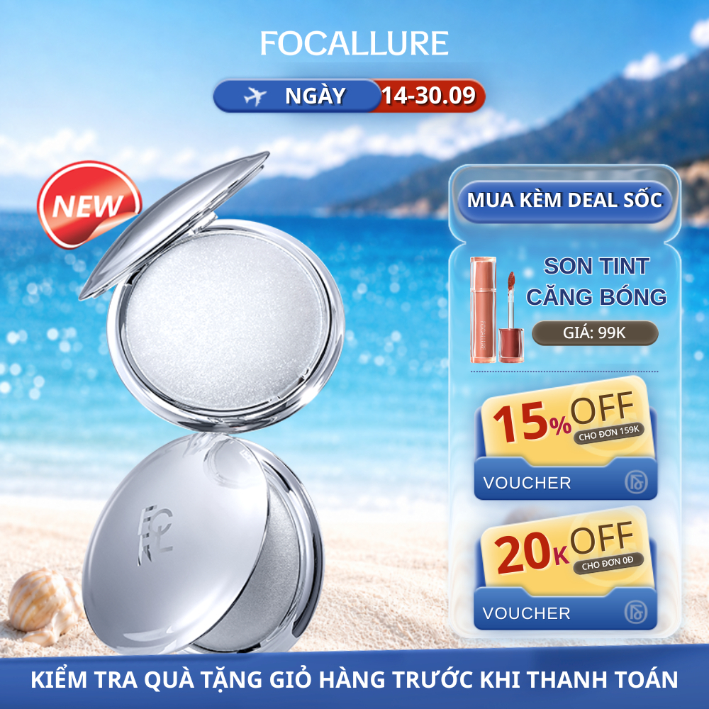 Phấn Bắt Sáng Focallure Với Họa Tiết Mềm Mại Và Lấp Lánh