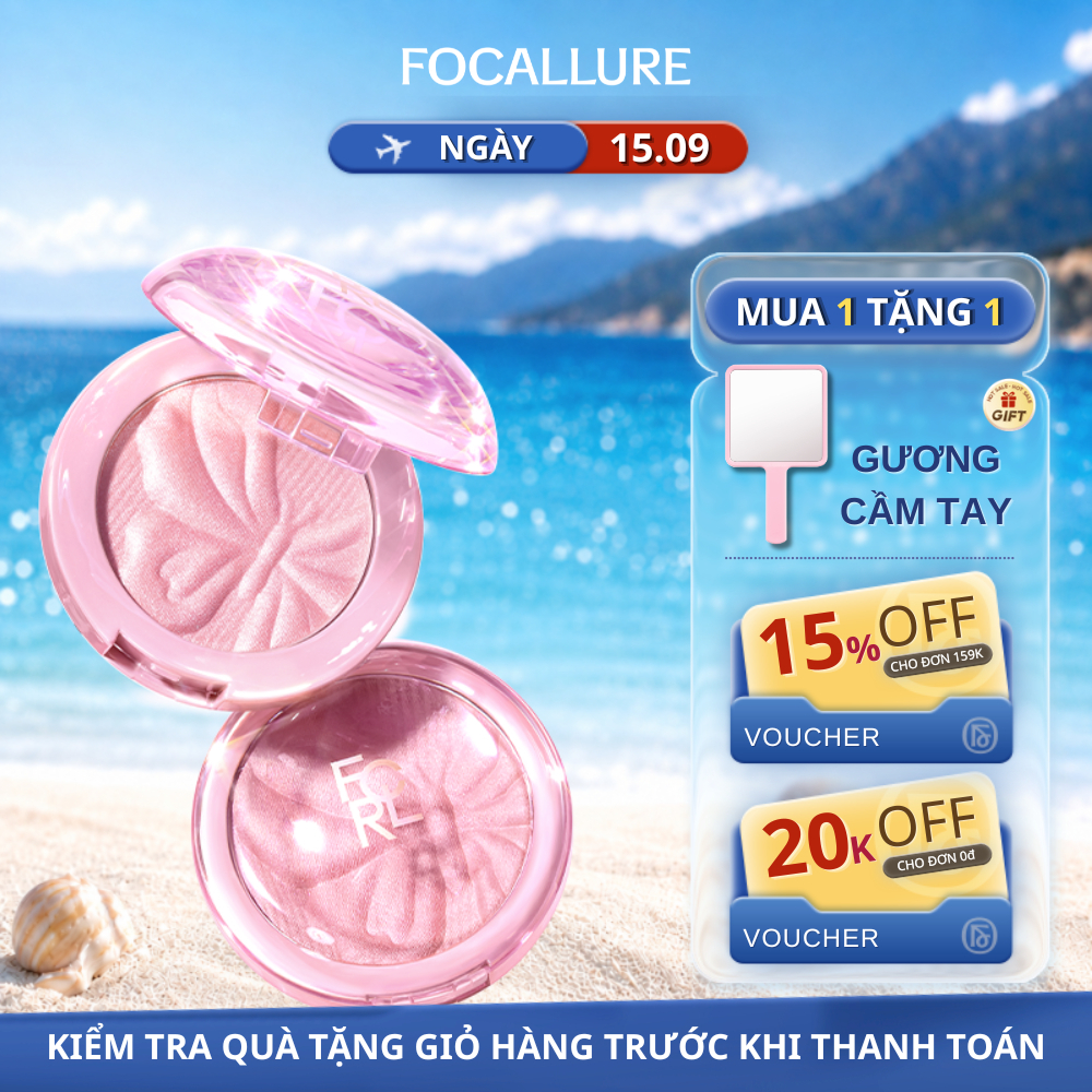 [NEW] Focallure Spring Glow Phấn Má Hồng Hiệu Ứng Mịn Lì Tự Nhiên