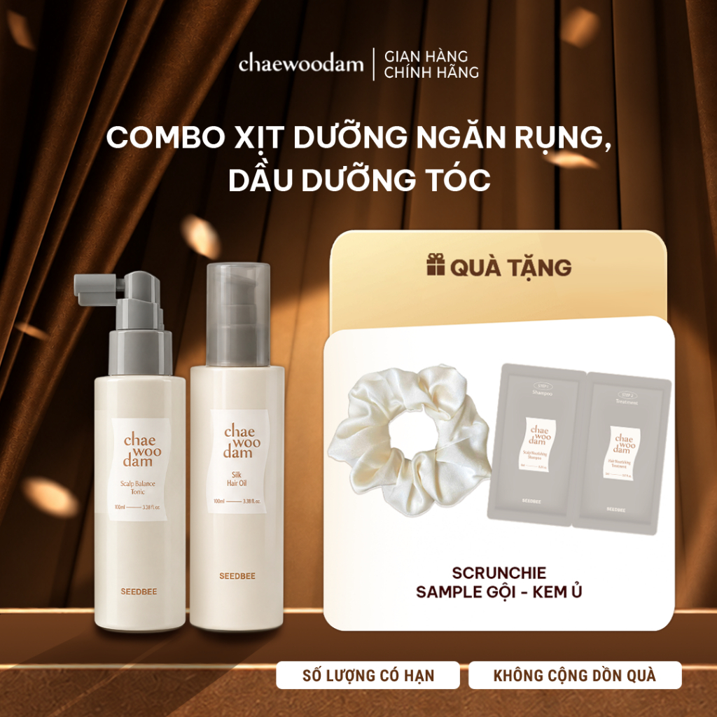 Combo Xịt Ngăn Rụng Và Dầu Dưỡng Tóc Hương Nước Hoa Chaewoodam by Seebee