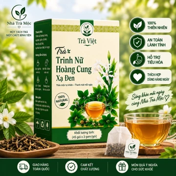 Trà 45 Túi Lọc Trinh Nữ Hoàng Cung Xạ Đen Trà Thảo Mộc Thiên Nhiên Thanh Mát Dễ Uống Dùng Hằng Ngày Nhà Trà Mộc