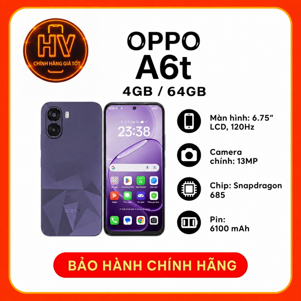 Điện thoại OPPO A6T 4GB/64GB - Hàng Chính Hãng
